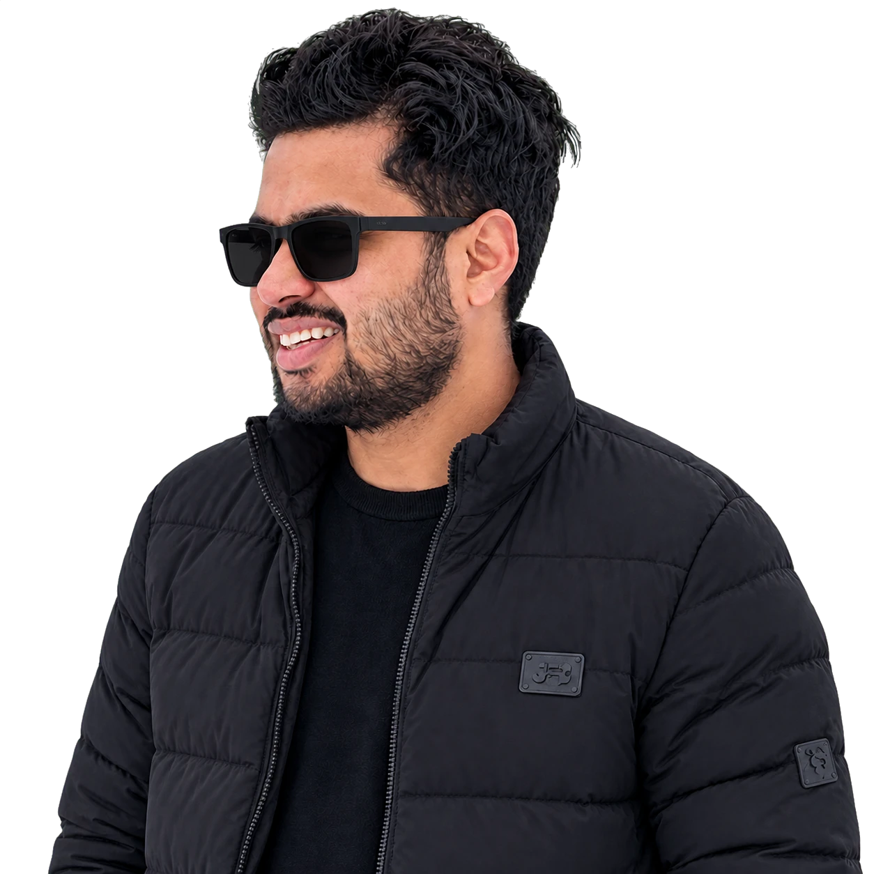 Rabi standing in a snowy landscape
