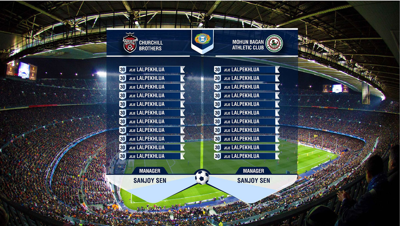 Hero I-League broadcast graphics, image 7