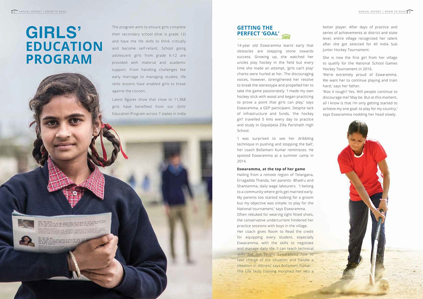 Room to Read annual report and GEP brochure, image 12