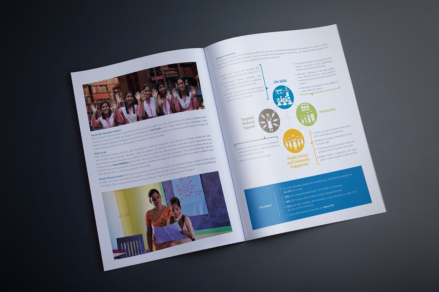 Room to Read annual report and GEP brochure, image 18
